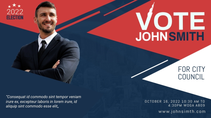 Example Election Post Election Campaign Post Template | PosterMyWall