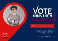 Election Campaign PostCard template