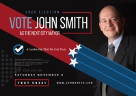 Election Campaign Postcard Carte postale template