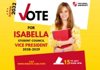 Election Campaign Postcard Carte postale template