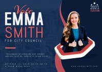 Election Campaign Postcard template