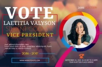 Election Campaign poster, school election vid template