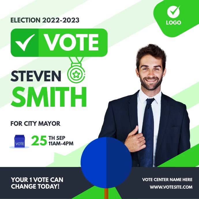 Poster For Election Election Campaign Poster Ad Template | PosterMyWall