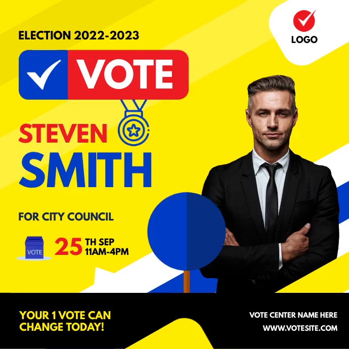 Election Campaign Poster Ad Template | PosterMyWall