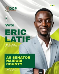 Election campaign poster design template | Political Flyer Design Instagram Portrait