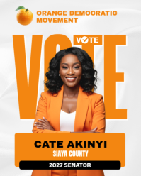 Election campaign poster design template | Political Flyer Design Instagram Portrait