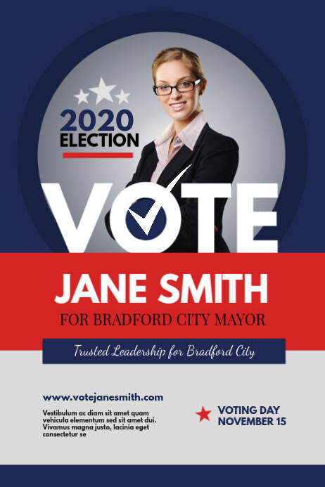 Election Campaign Poster Modelo | PosterMyWall