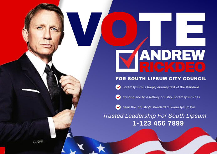 Copy of election campaign poster | PosterMyWall