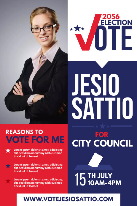 Election Campaign Poster Template PosterMyWall Election Campaign Poster Template PosterMyWall