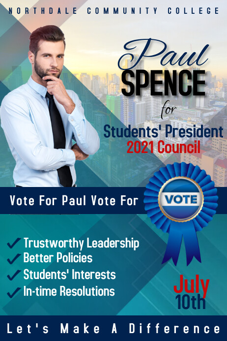 Election Campaign Poster Template | PosterMyWall