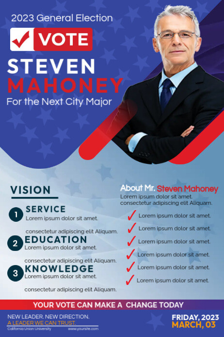 Election Campaign Poster Design Template PosterMyWall Election Campaign Poster Design Template PosterMyWall