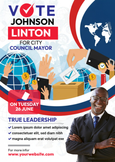 Copy of Election Campaign Poster Template A6 | PosterMyWall