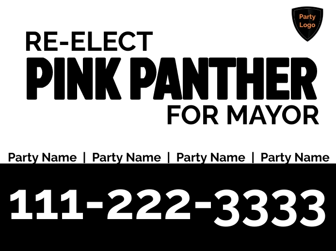 Election Campaign Poster Yard Sign Template | PosterMyWall