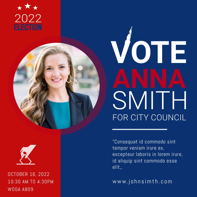 Copy of Election Campaign Template Social Media Post | PosterMyWall