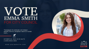 Election Campaign Twitter Post template