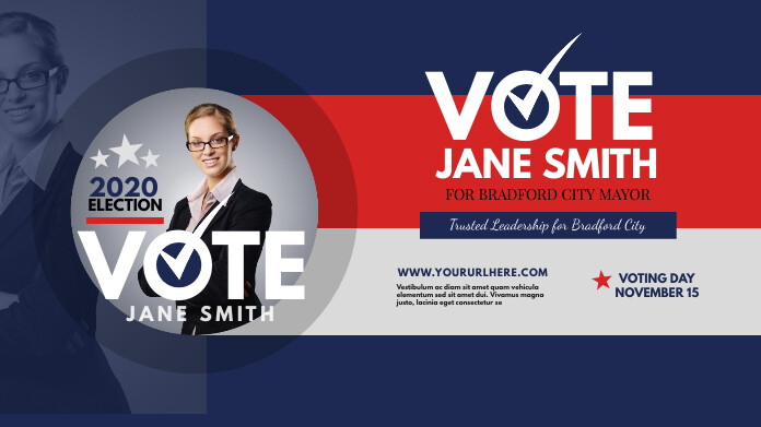 Example Election Post Election Campaign Twitter Post Template | PosterMyWall