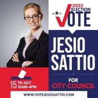Election Candidate Ad Instagram na Post template