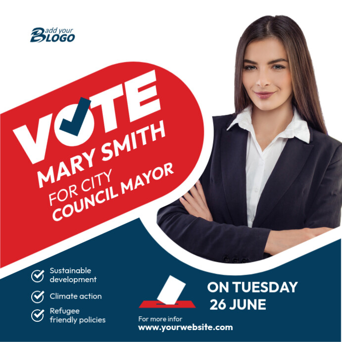 Election Candidate Ad Template | PosterMyWall
