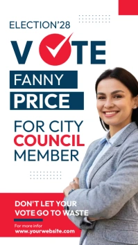 Election Candidate Ad Template Stato WhatsApp