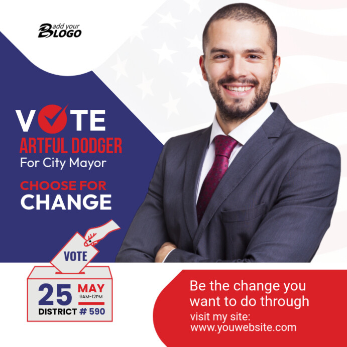 Election Candidate Ad Template | PosterMyWall