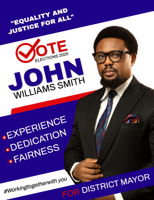 election candidate campaign Template | PosterMyWall