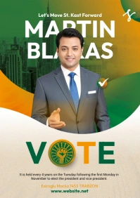 Election Candidate A4 template