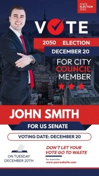 Election Candidate Instagram story template