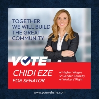 Election Candidate Poster Templat template