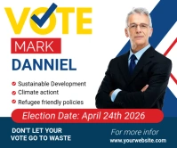 Election Candidate Poster Template Umugqa Omkhulu