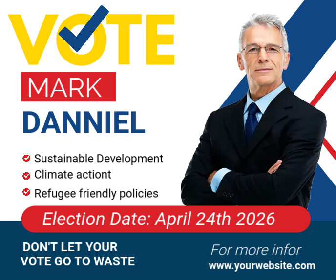 Election Candidate Poster Template | PosterMyWall