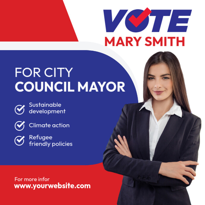 Election Candidate Square (1:1) template