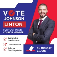 Election Candidate Square (1:1) template