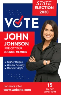 Election Candidate Template Tabloid