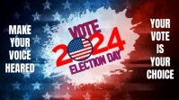 election day,voting day digital display template