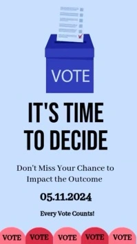 election day instagram story,voting day post template