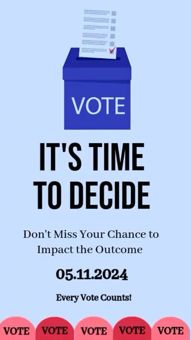 election day instagram story,voting day post template