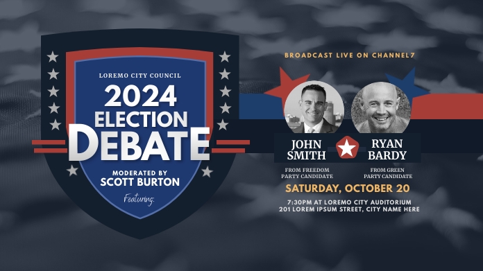 Debate Post Layout Election Debate Twitter Post Template | PosterMyWall