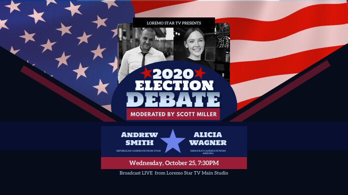Debate Post Layout Election Debate Twitter Post Template | PosterMyWall