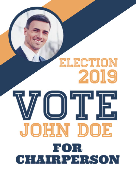 Election flyer Folheto (US Letter) template