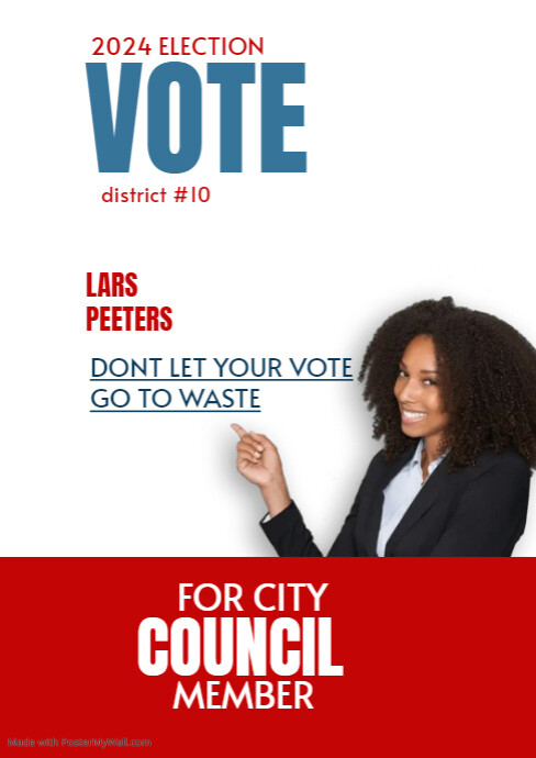 election flyers A4 template