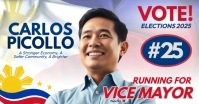 Election for Mayor Banner Facebook Shared Image template