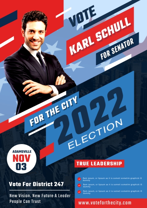 election poster Template | PosterMyWall