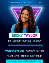 election poster flyer template Affiche/Panneau mural