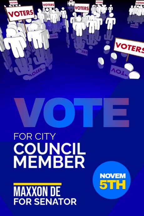 Election Poster Templates | PosterMyWall