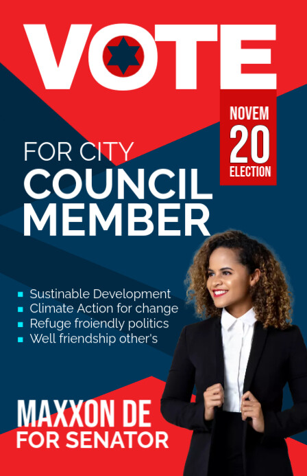 Copy of Election Poster Templates | PosterMyWall