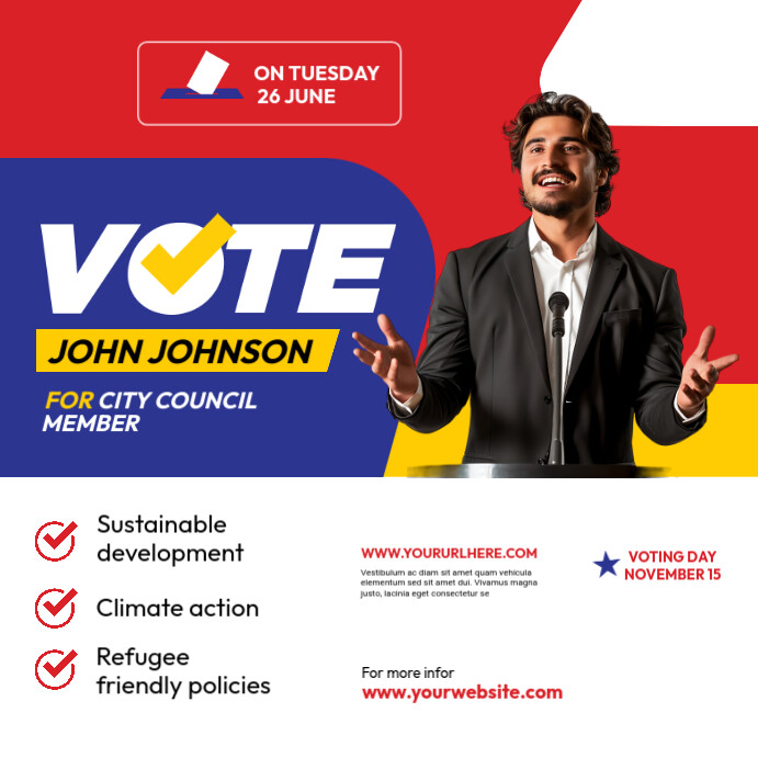 Election  Square (1:1) 方形(1:1) template