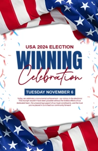 election winning Tabloid template