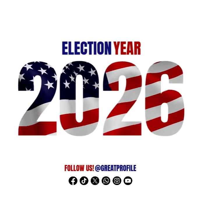 Election Year 2024 US Flag Instagram Post Tem Wpis na Instagrama template