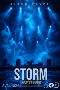 Blu Album Cover Poster Template
