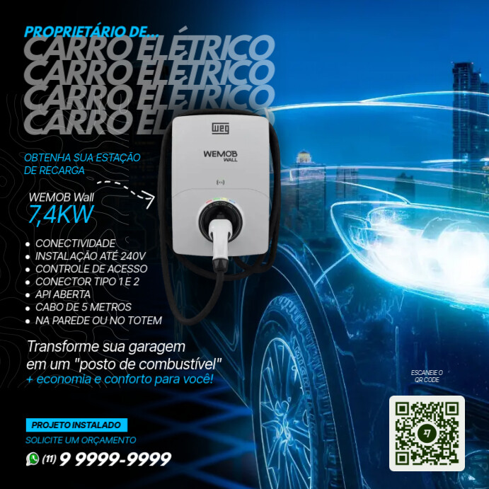 electric car template | PosterMyWall